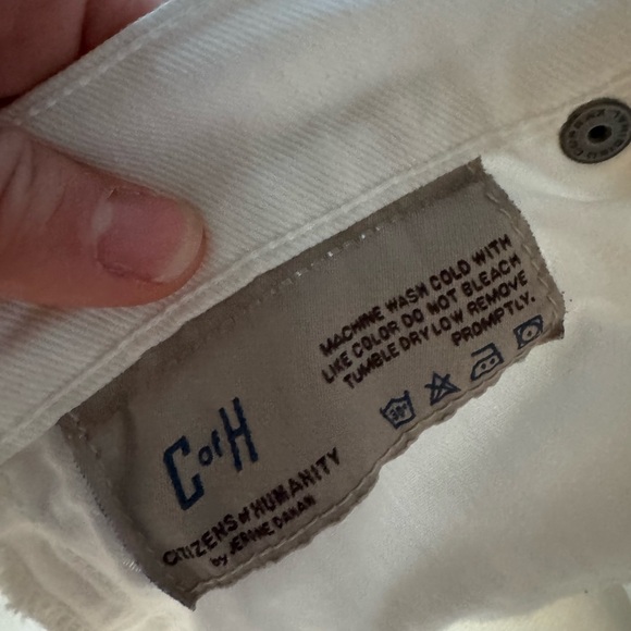 Citizens White Thompson Crop Jeans - Picture 10 of 13